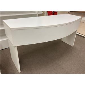 Lot 60

White Half Round Counter - With Drawers